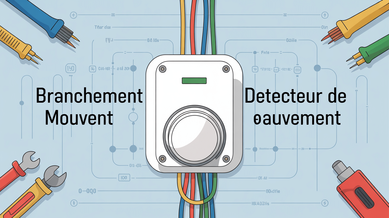 Détecteur de mouvement mural avec branchement