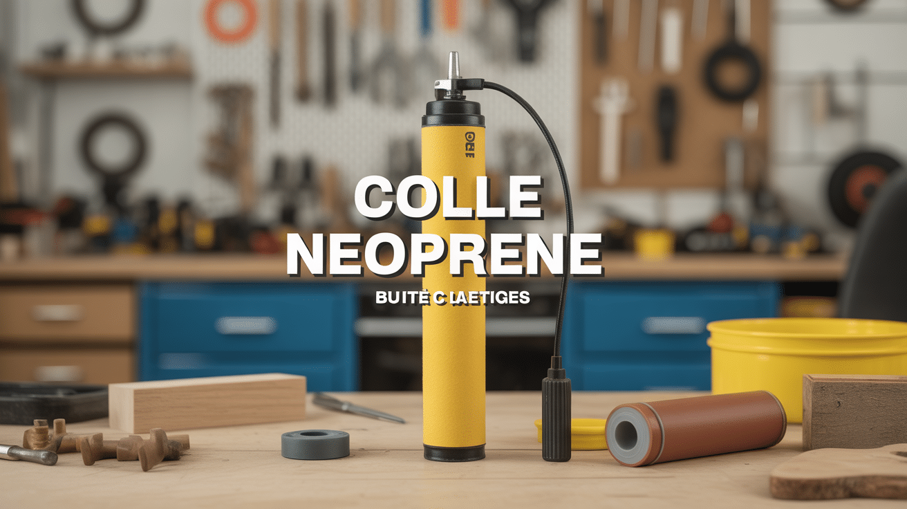 Tube de colle néoprène et matériaux
