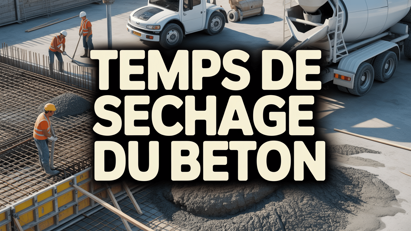 Chantier béton séchage