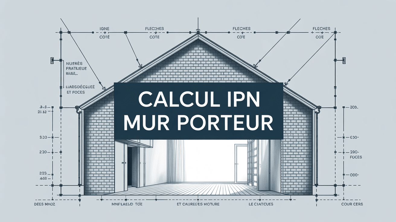 Schéma calcul IPN mur porteur illustration technique