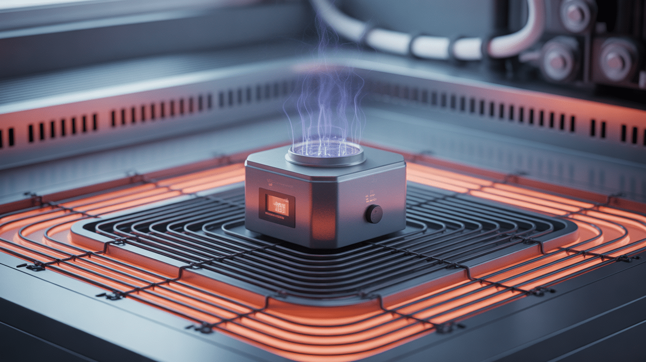 débitmètre plancher chauffant ne bouge pas, vue technique coupe