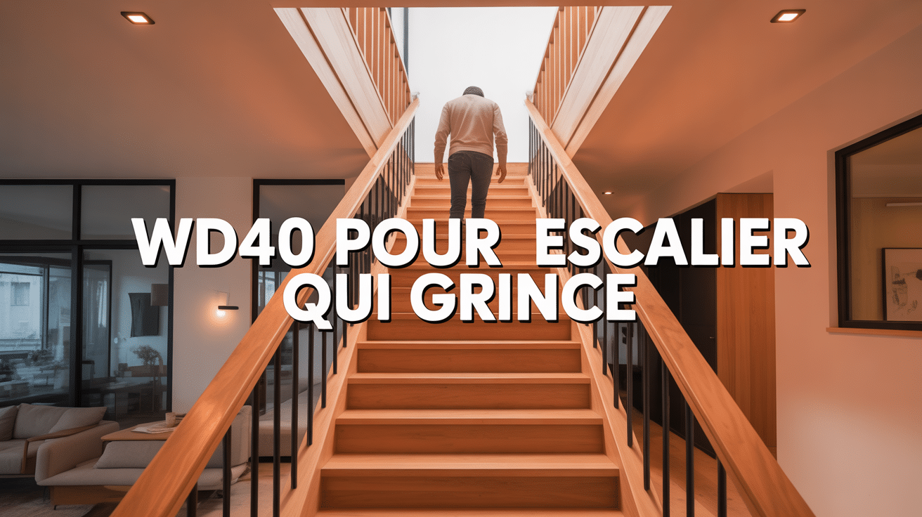 Escalier qui grince wd40 dans maison moderne