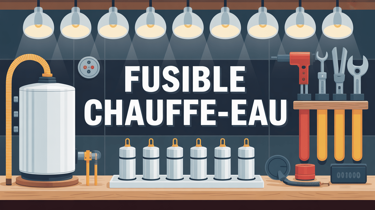 Tableau électrique moderne avec fusible pour chauffe eau